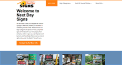 Desktop Screenshot of nextdaysignscols.com